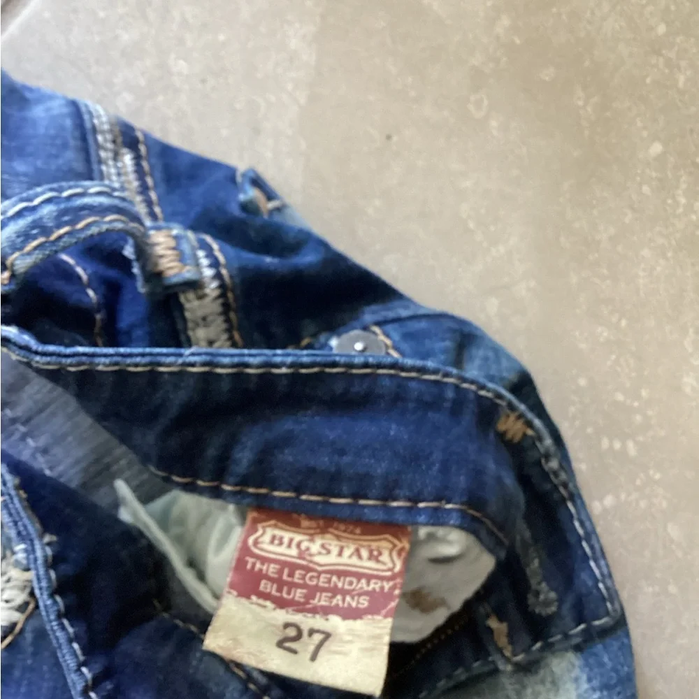 Big Star Dark Blue Ankle Jeans - Picture 3 of 6